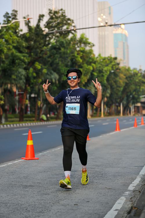 Race photo from KEMLU RUN 2025