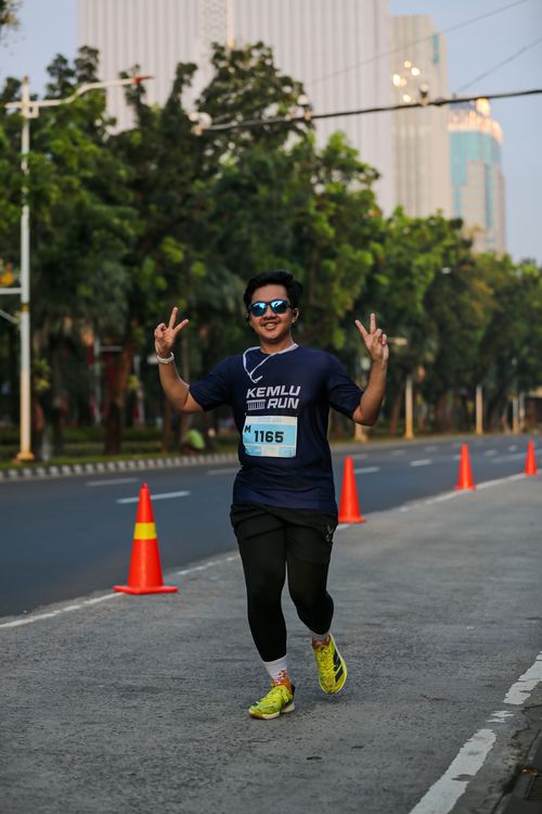 Race photo from KEMLU RUN 2025