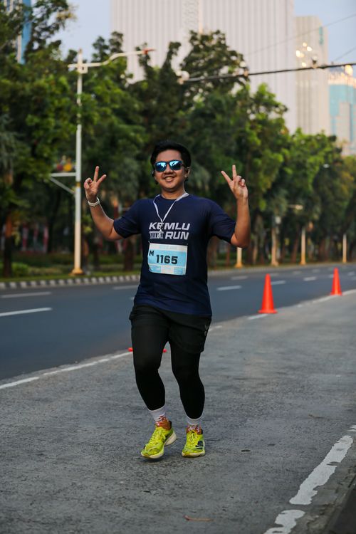 Race photo from KEMLU RUN 2025