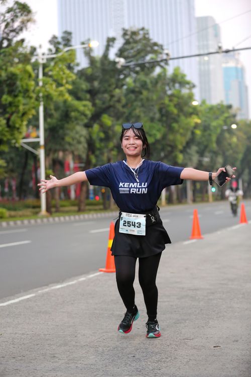 Race photo from KEMLU RUN 2025
