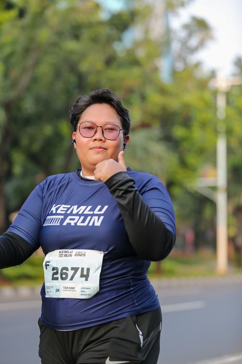Race photo from KEMLU RUN 2025