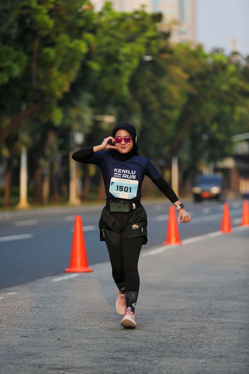 Race photo from KEMLU RUN 2025