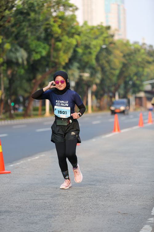 Race photo from KEMLU RUN 2025