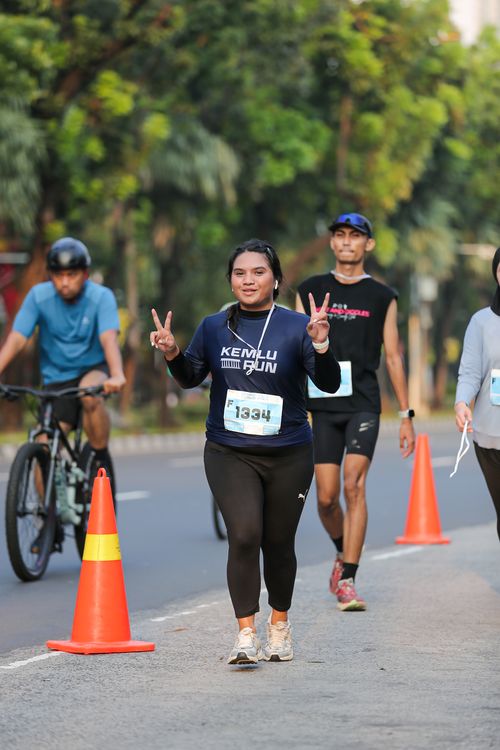 Race photo from KEMLU RUN 2025