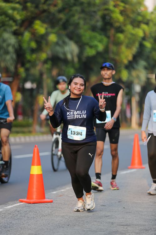 Race photo from KEMLU RUN 2025