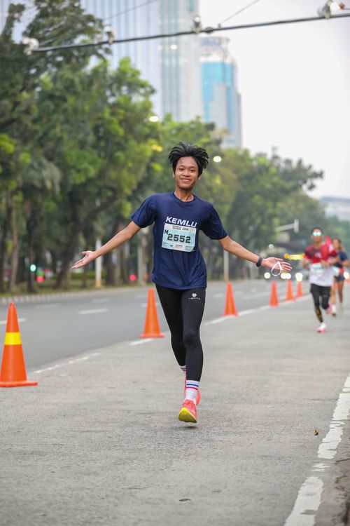 Race photo from KEMLU RUN 2025