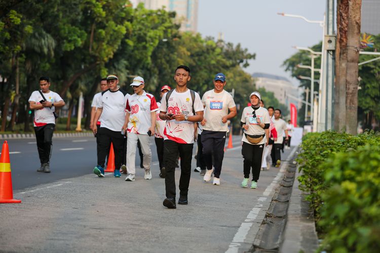 Race photo from KEMLU RUN 2025