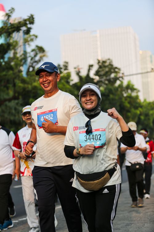Race photo from KEMLU RUN 2025