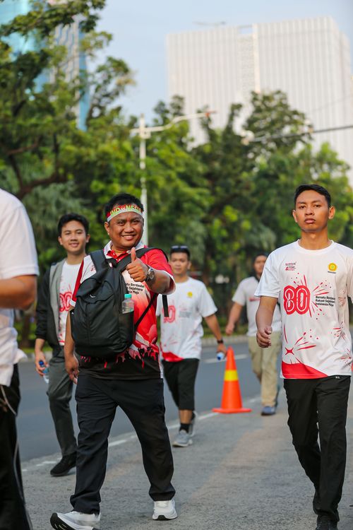 Race photo from KEMLU RUN 2025