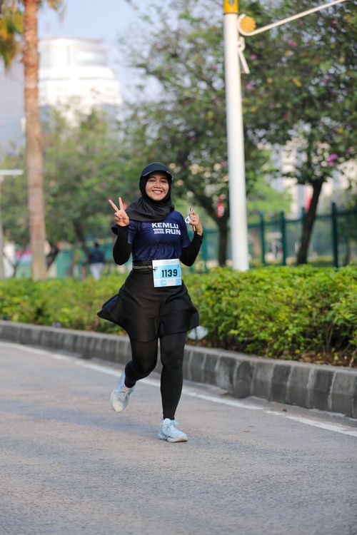 Race photo from KEMLU RUN 2025