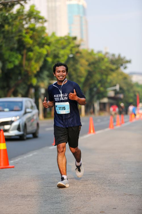 Race photo from KEMLU RUN 2025