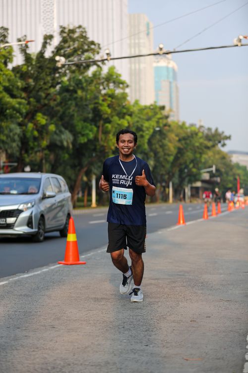 Race photo from KEMLU RUN 2025