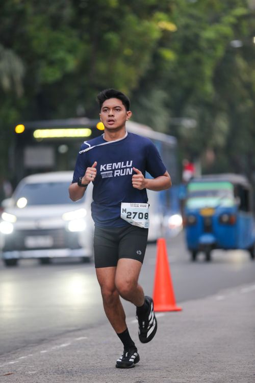 Race photo from KEMLU RUN 2025