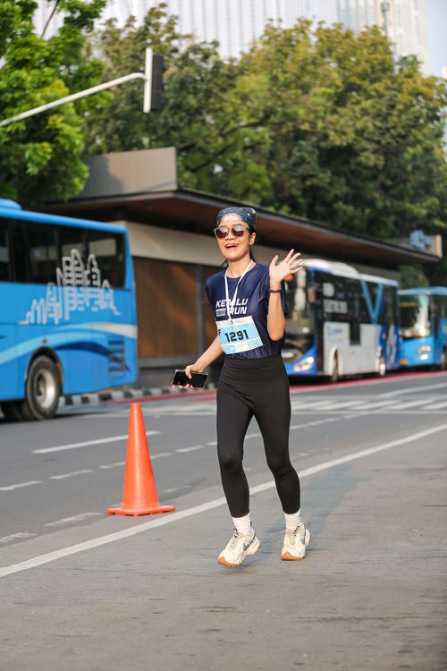 Race photo from KEMLU RUN 2025