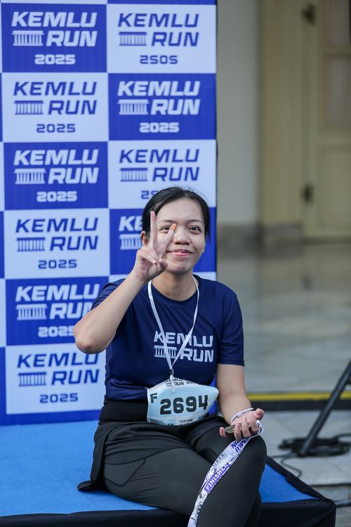 Race photo from KEMLU RUN 2025