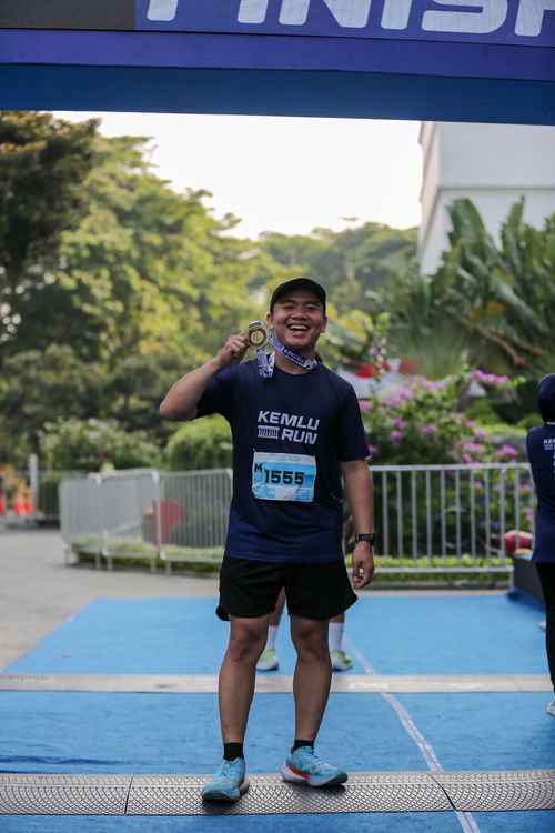 Race photo from KEMLU RUN 2025
