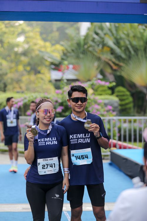Race photo from KEMLU RUN 2025