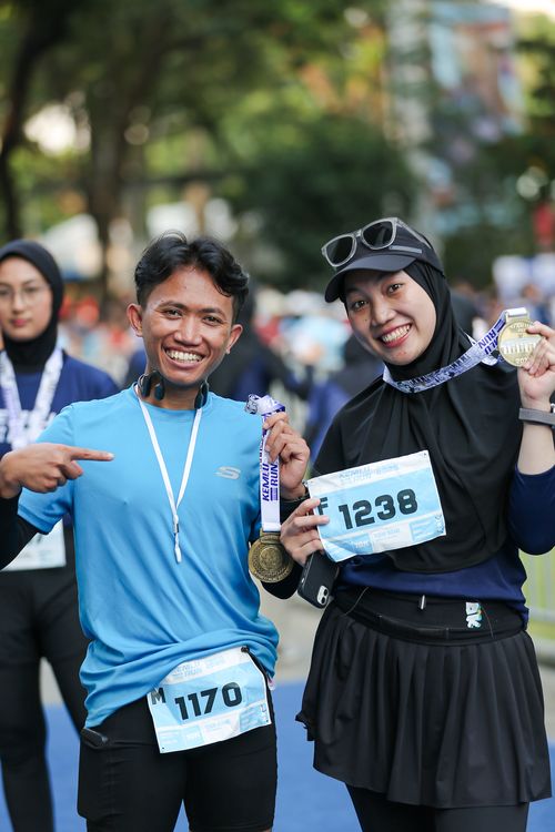 Race photo from KEMLU RUN 2025