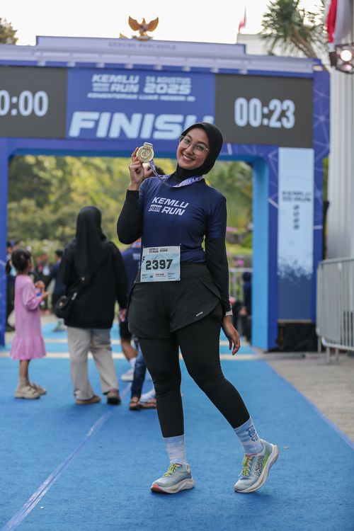 Race photo from KEMLU RUN 2025