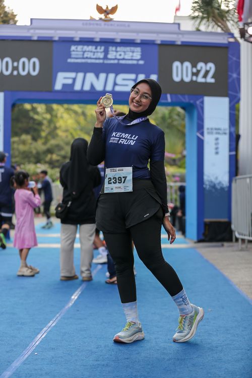 Race photo from KEMLU RUN 2025