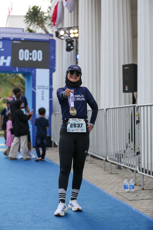 Race photo from KEMLU RUN 2025