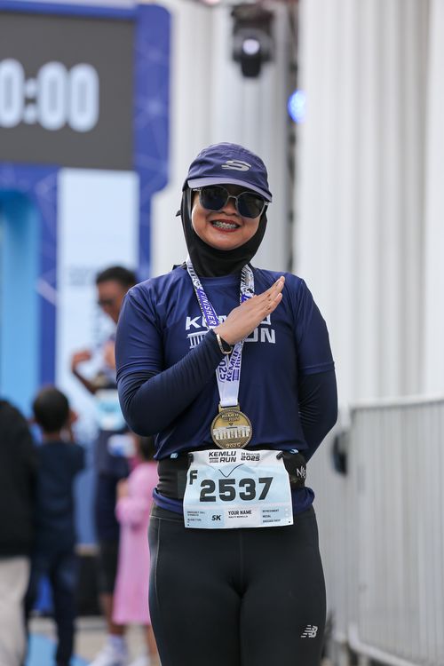 Race photo from KEMLU RUN 2025