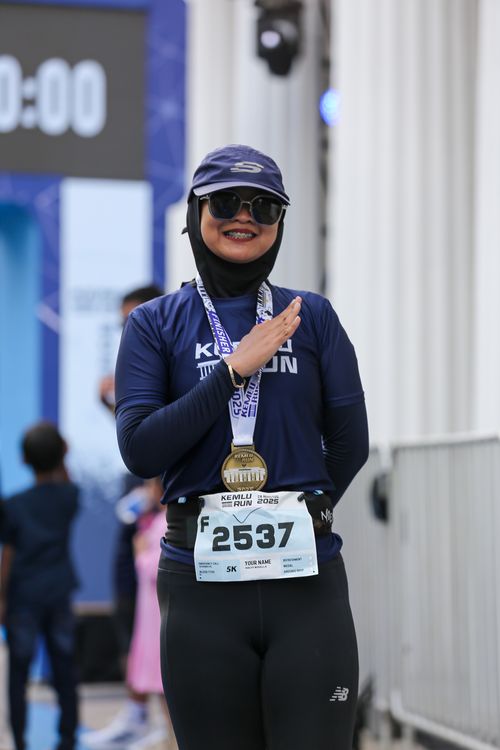 Race photo from KEMLU RUN 2025