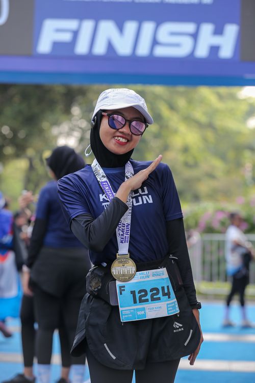 Race photo from KEMLU RUN 2025