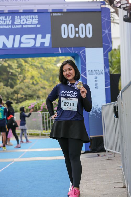 Race photo from KEMLU RUN 2025