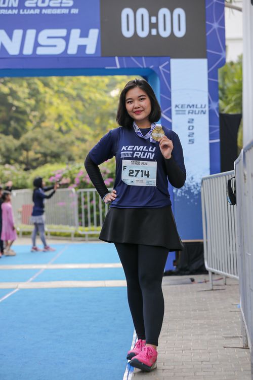 Race photo from KEMLU RUN 2025