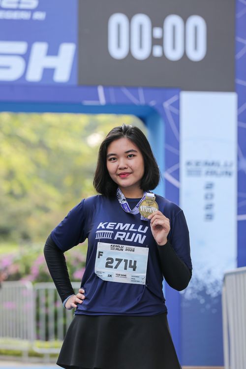 Race photo from KEMLU RUN 2025