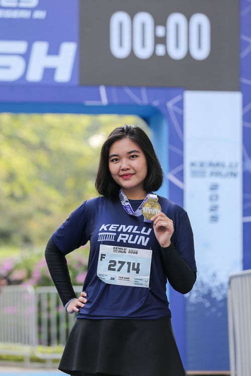 Race photo from KEMLU RUN 2025