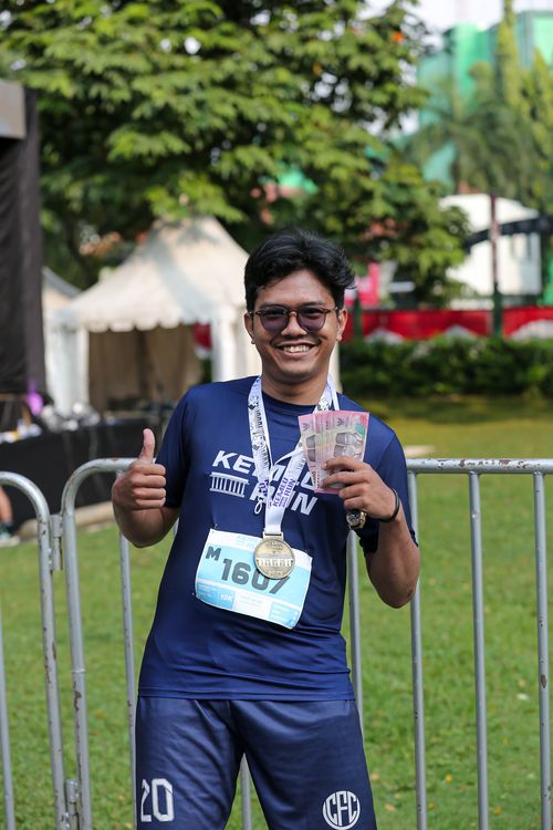 Race photo from KEMLU RUN 2025