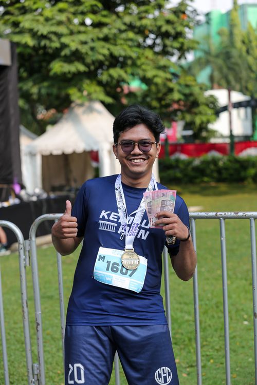 Race photo from KEMLU RUN 2025