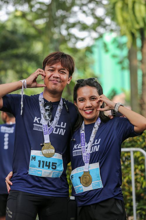 Race photo from KEMLU RUN 2025