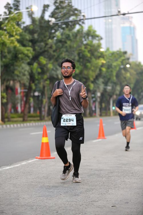 Race photo from KEMLU RUN 2025