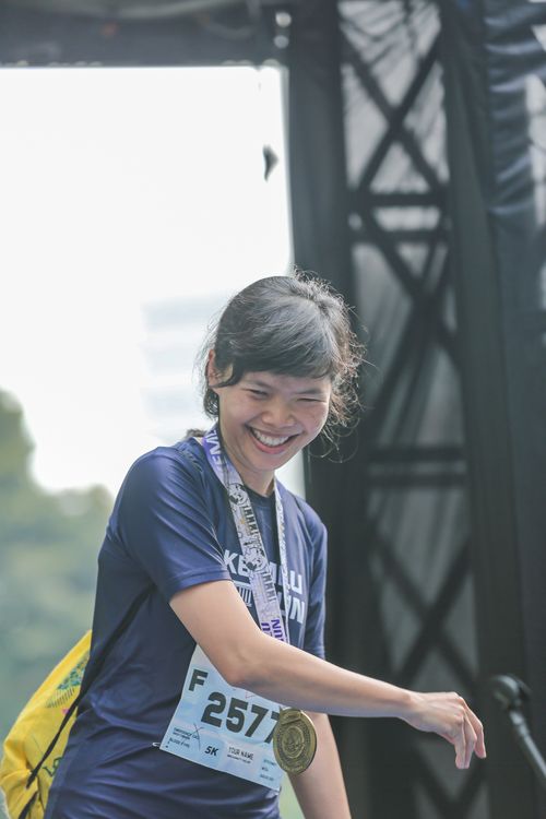 Race photo from KEMLU RUN 2025