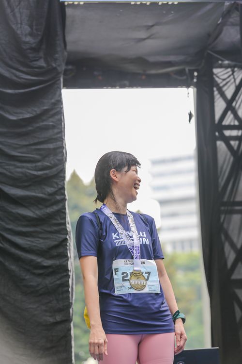 Race photo from KEMLU RUN 2025
