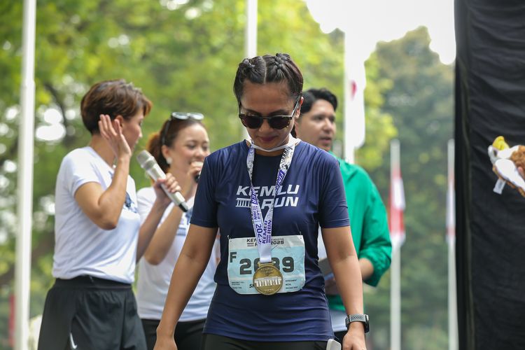Race photo from KEMLU RUN 2025