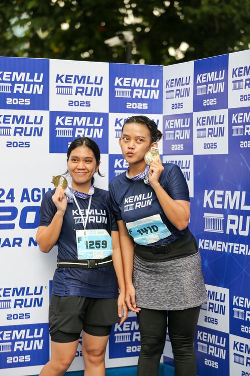 Race photo from KEMLU RUN 2025