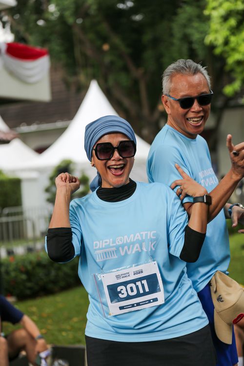 Race photo from KEMLU RUN 2025