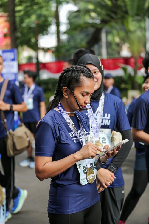 Race photo from KEMLU RUN 2025