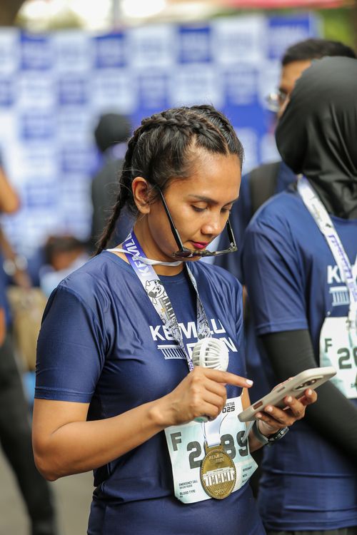 Race photo from KEMLU RUN 2025