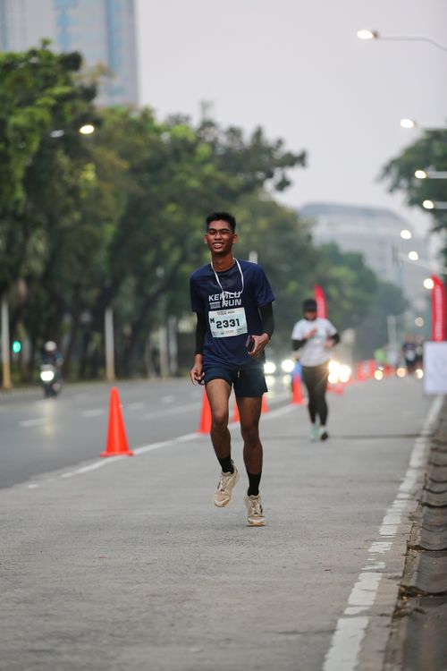 Race photo from KEMLU RUN 2025