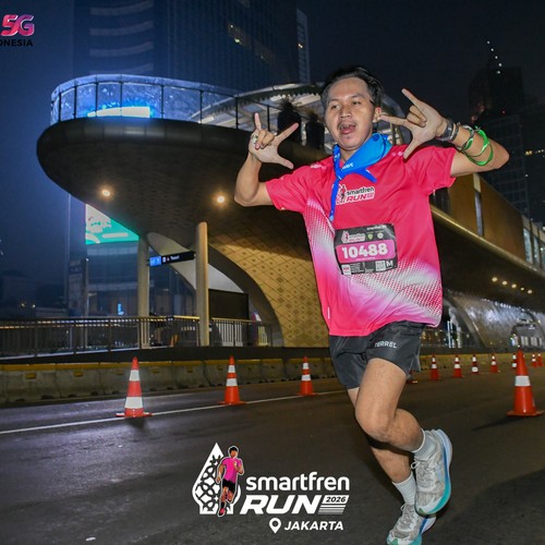 Race photo from SMARTFREN RUN 2026