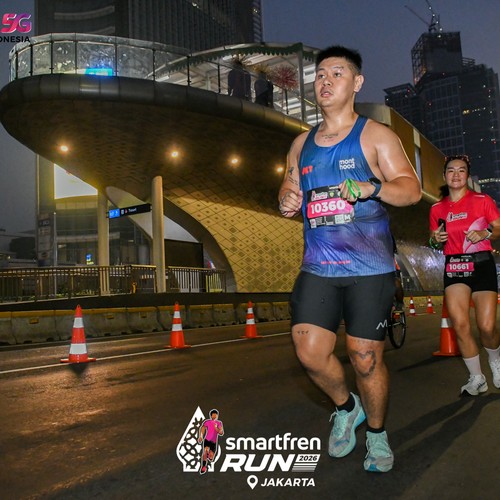 Race photo from SMARTFREN RUN 2026
