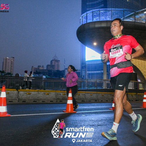 Race photo from SMARTFREN RUN 2026