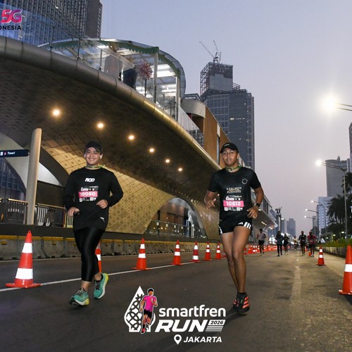 Race photo from SMARTFREN RUN 2026