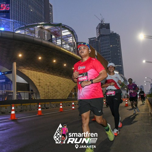 Race photo from SMARTFREN RUN 2026