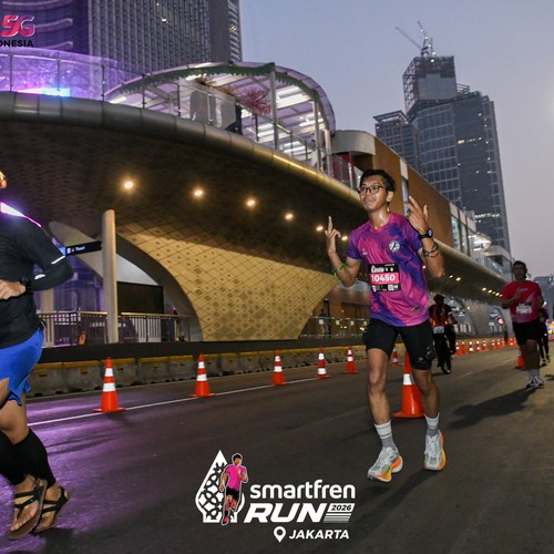 Race photo from SMARTFREN RUN 2026